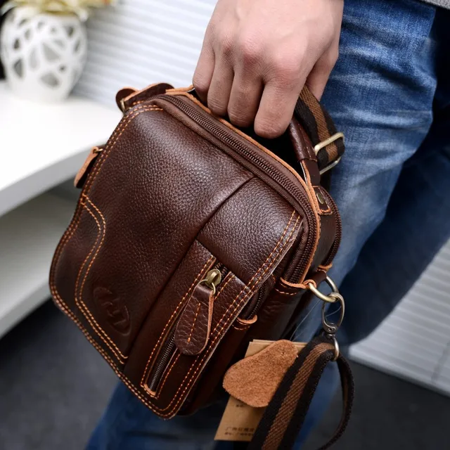 Men S Genuine Leather Vintage Shoulder Messenger Bag Male Casual Men S Genuine Leather Vintage Shoulder Messenger Bag Male Casual Multifunction Small Crossbody Flap Hangbag Man
