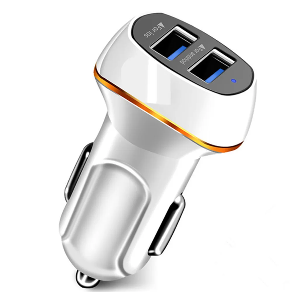 3.1A автомобильное зарядное устройство 2USB smart fast charge plug one for two multi-function автомобильное зарядное устройство для мобильного телефона