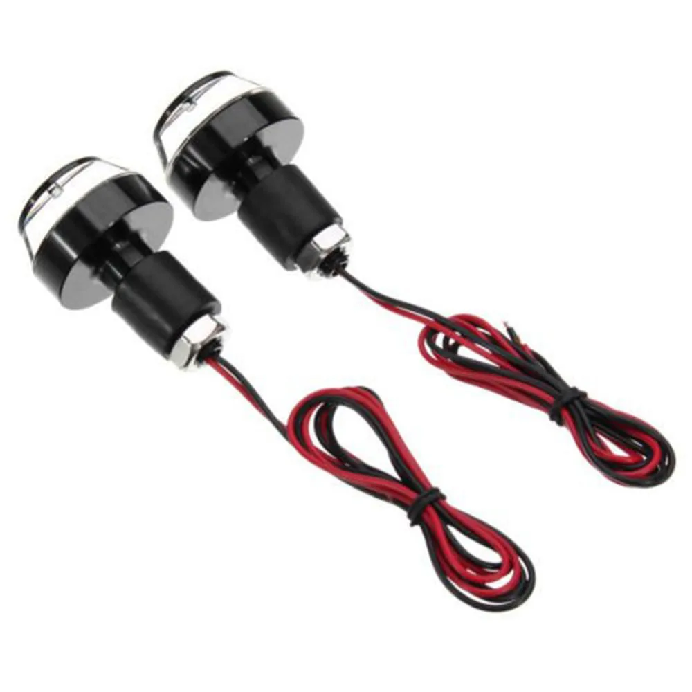 2pcs aluminum alloy motorcycle turn signal LED lights 22mm handlebar waterproof