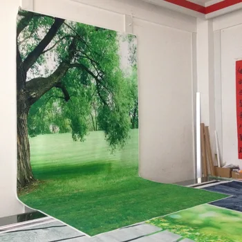 

Sprin photography backdrops photo studio photographic background for children hot sale green grass backdrop D-662