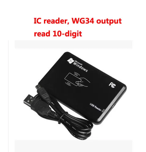 

5pcs RFID Reader USB Assign Reader IC Card Reader 13.56M Read 10-Digit Wg34 Output Sn:06C-MF-10