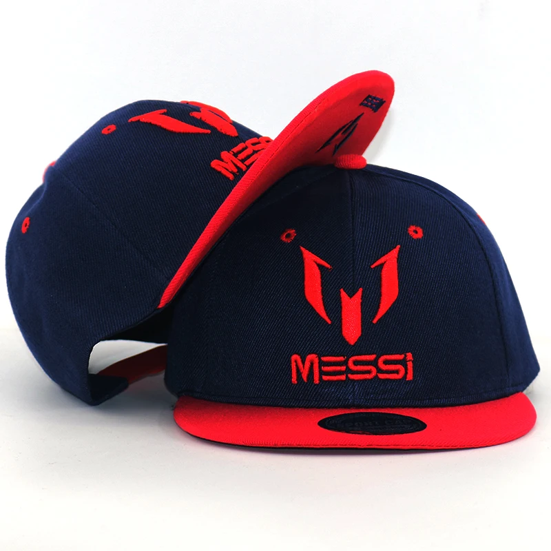 

High Quality Argentina Football MESSI snapback Baseball Cap Kids Children caps Adjustable Soccer Messi Hip Hop Hat all matched