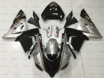 

Ninja ZX 10r 2004 - 2005 Motorcycle Fairing for Kawasaki ZX10r 2004 Fairings Ninja ZX 10r 05 Silver Black Plastic Fairings