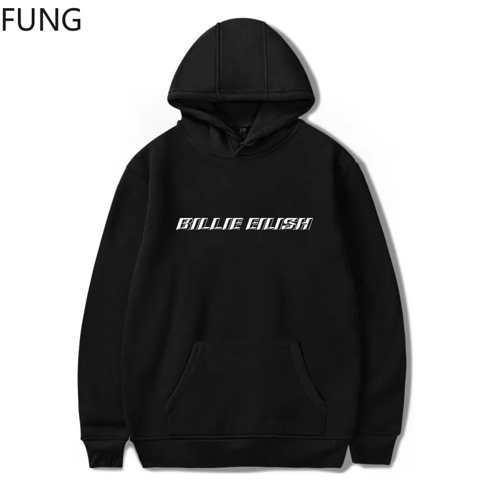 

FUNG Billie Eilish Hoodies Sweatshirts Women/Men Clothing 2019 New Arrival Casual Harajuku Hooded Pullover Hoodies Women C00002