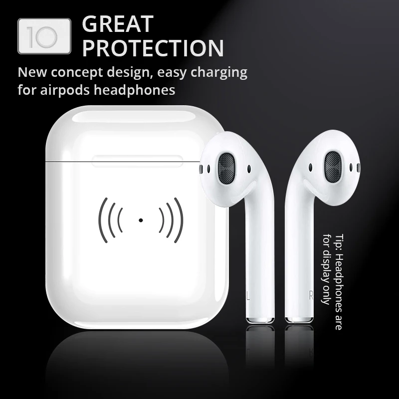 Wireless Charging Box For Airpods Apple Bluetooth Earphone Airpods Charger House Perfect Match Apple Headset Wireless Charger