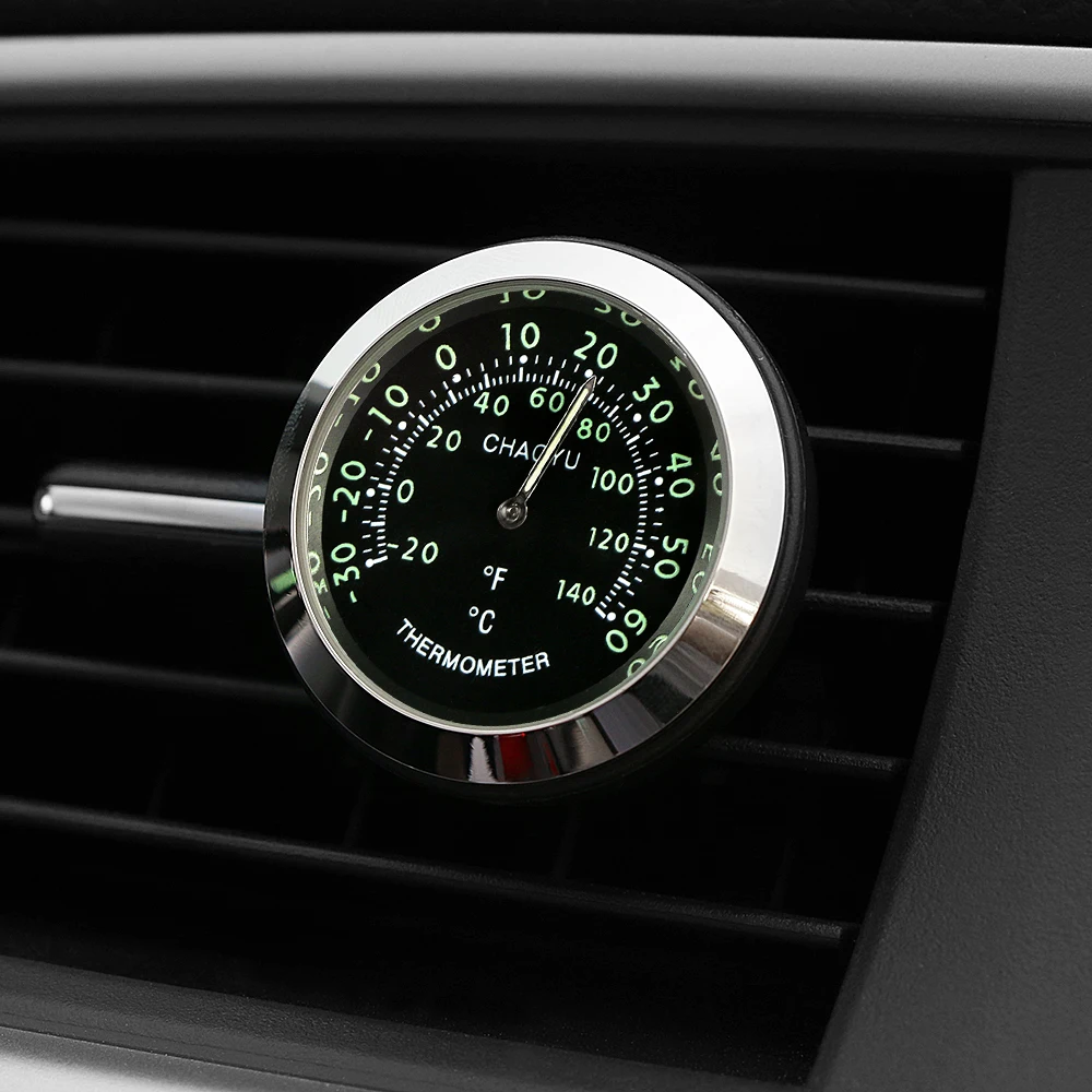 

Car Ornament Automotive Decoration Thermometer Air Vents Outlet Clip Charms Fashion Automobiles Interior Decor Accessories Gift