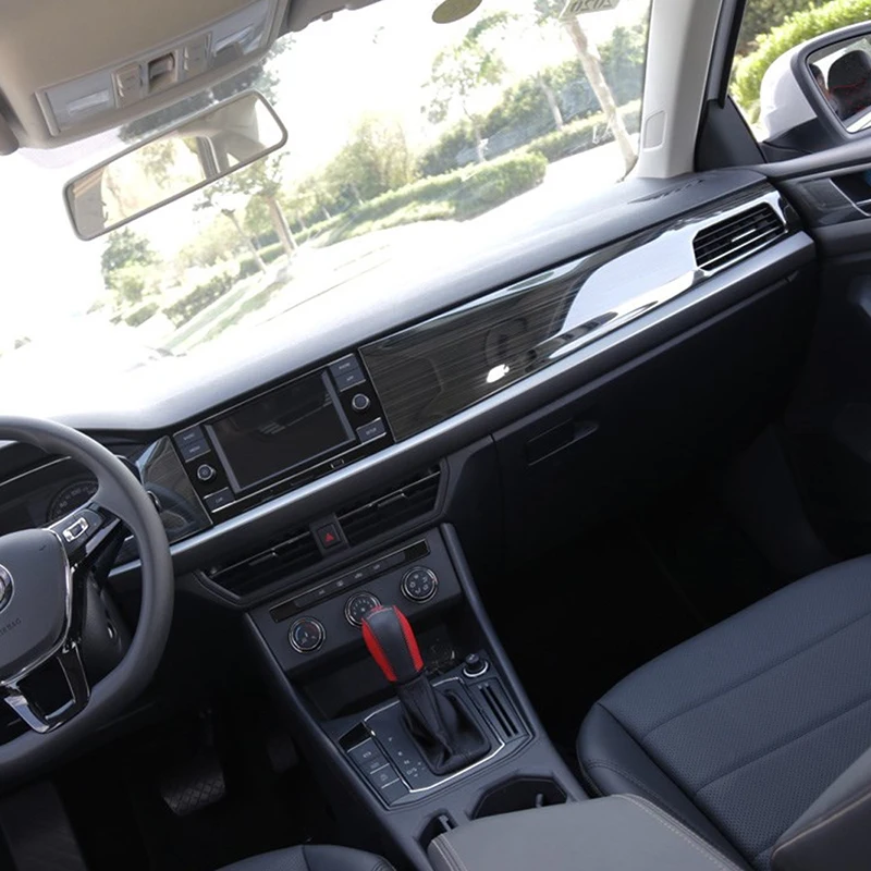 Для Volkswagen Lavida автомобильный Стайлинг средняя консоль Центральная панель управления крышка рамка наклейка аксессуары для интерьера