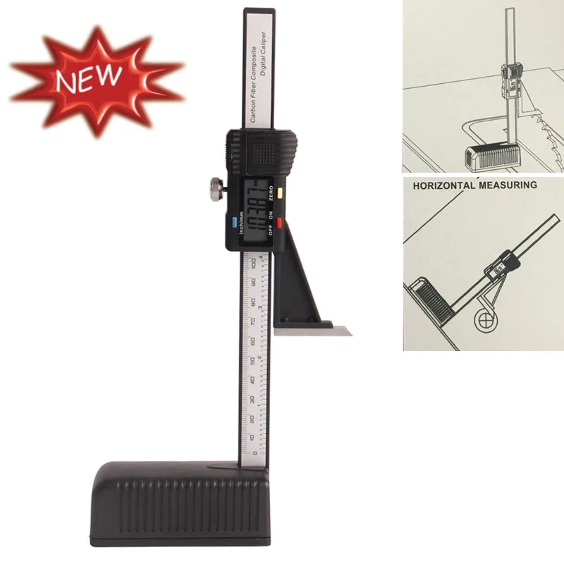 Plastic Digital Height Gauge 0 150mm/6" With Base Digital