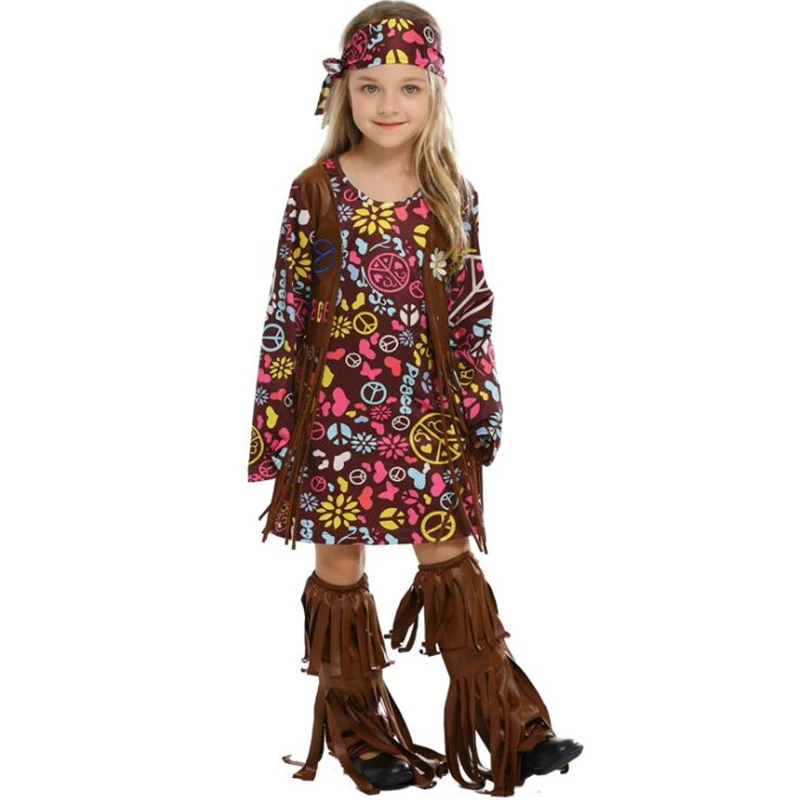 

Deluxe Kids Indian Indigenous Costume Halloween Primitive Children Cosplay Clothing