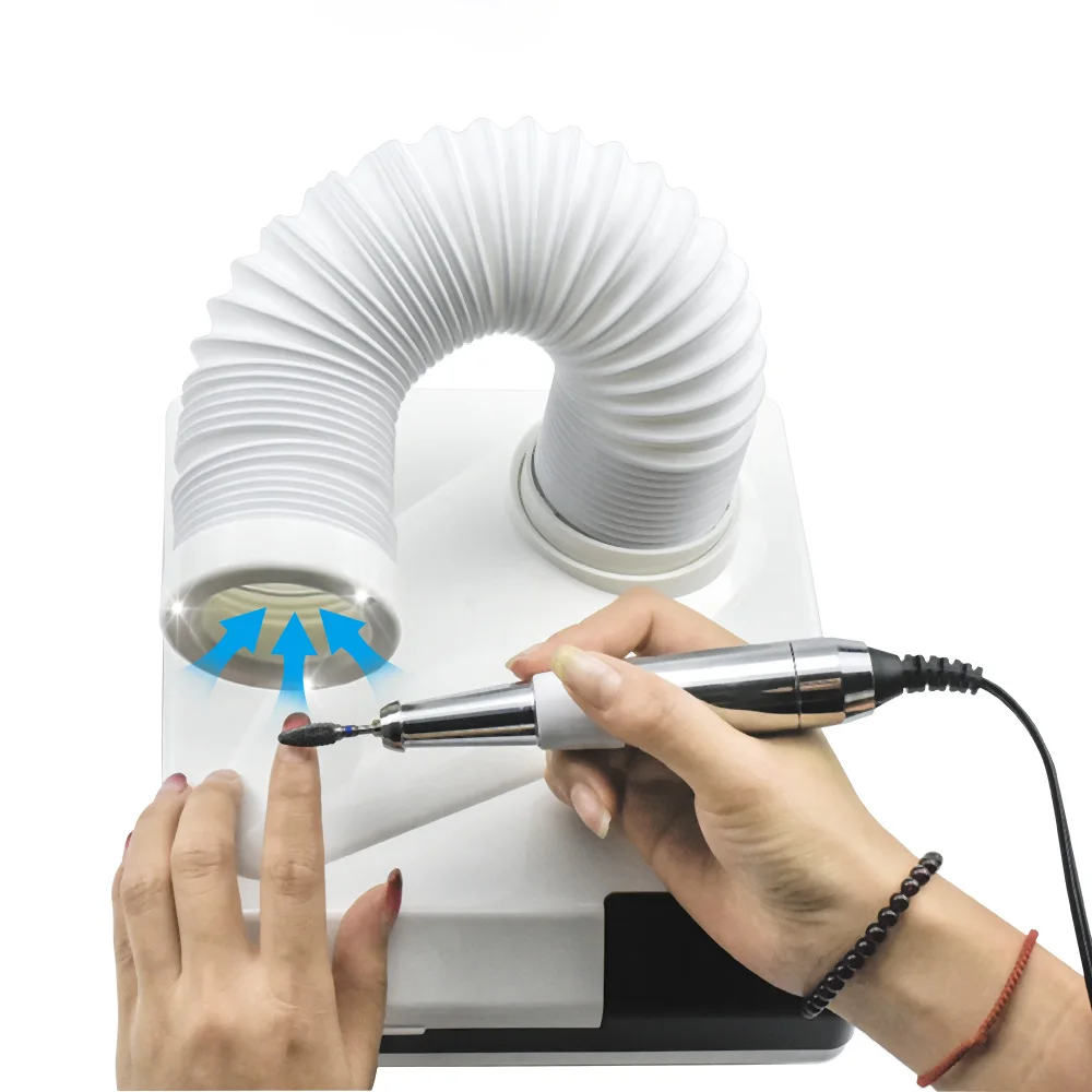 

Nail Dust Collector 60W 4500rpm Vacuum Suction Dust Cleaner Adjustable Retractable Elbow Design for Manicures Dust Cleaner