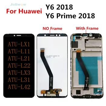 

For Huawei Y6 2018 LCD Display + Touch Screen Digitizer For Huawei Y6 Prime 2018 lcd With Frame ATU LX1 LX3 L11 L21 L22 L31 L42