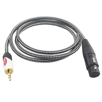 

Hifi Mini Jack 3.5mm to XLR 3 Pin Female Audio Cable for Amplifier Mixing Console Microphone Cable Stereo XLR to 1/8" 5M
