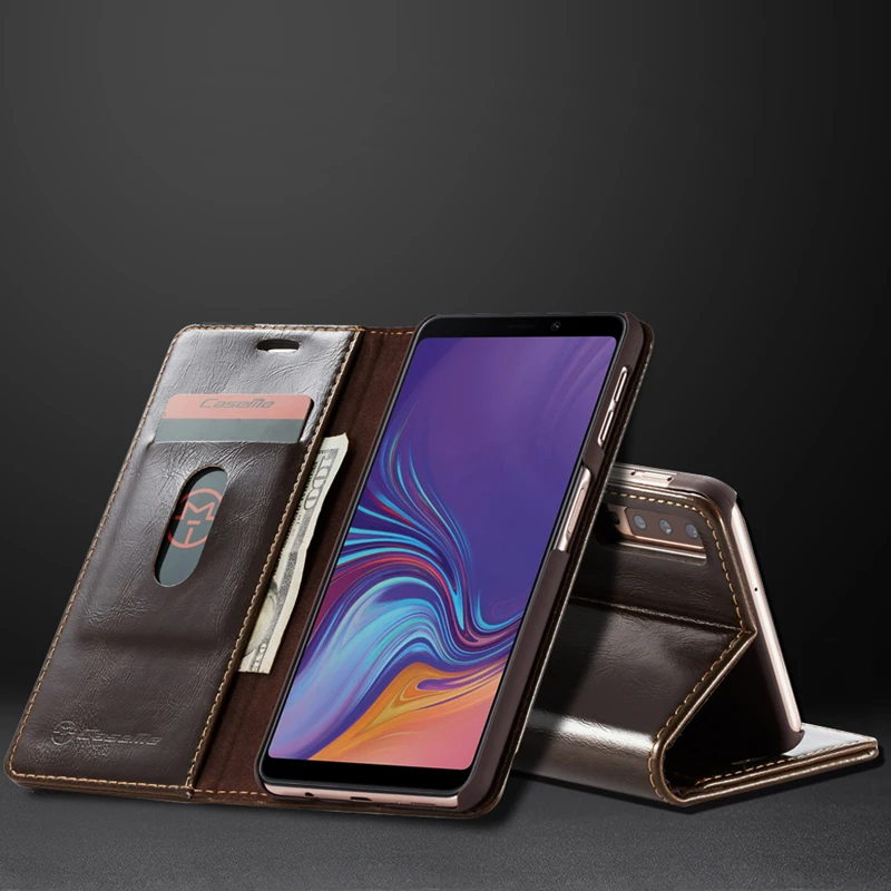 A7 Lusxury чехол для Sansung Galaxy A7 Автоматическая адсорбировать карты Телефон чехол для Galaxy A750 A750F SM-A750F сумки Coque