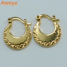 Anniyo 1,99$, серьги для детей, ювелирные изделия золотого цвета, маленькие серьги для детей/девочек(серьги размером 1,8 см)#055602