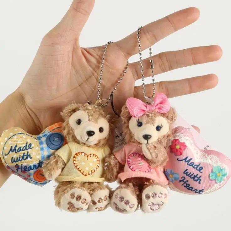 Duffy Bear new friends stellalou plush toys Small pendant Plush Keychains 8-9CM 7KINDS WJ01