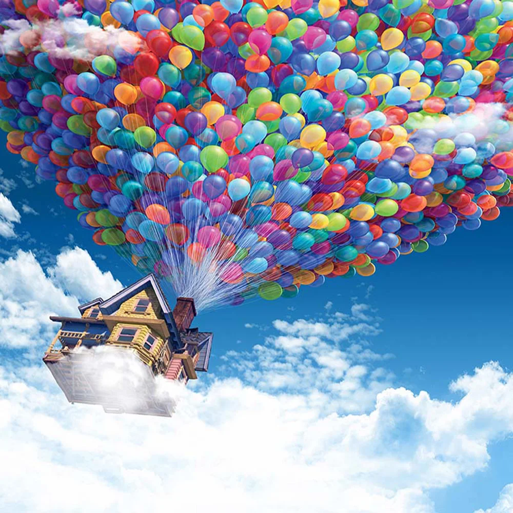 Hot Air Balloon Photography Backdrops Vinyl Backdrop For Photography