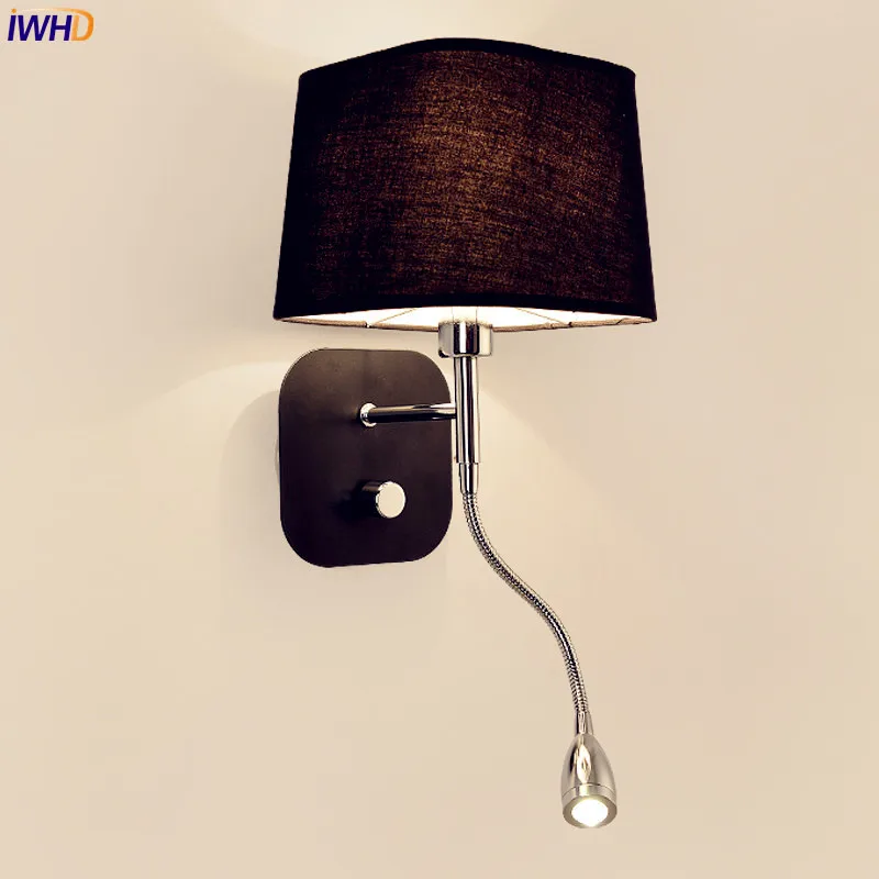 Us 60 56 Iwhd Nordic Fabric Led Wall Lights For Home Lighting Beside Lamp Switch Spotlight Stair Light Lamparas De Pared In Indoor Us 60 56 Iwhd Nordic Fabric Led Wall Lights For Home Lighting Beside Lamp Switch Spotlight Stair Light Lamparas De Pared In Indoor