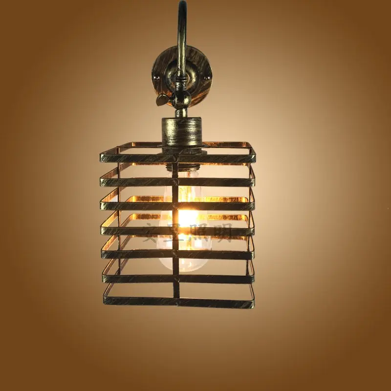 Creative Vintage wall lamp retro loft iron light bedroom study stair corridor bar club pub restaurant cafe lamps bra wall sconce Creative Vintage wall lamp retro loft iron light bedroom study stair corridor bar club pub restaurant cafe lamps bra wall sconce