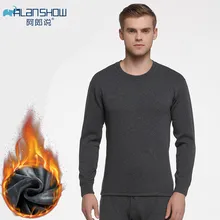 Термобелье мужские зимние кальсоны Толстые Мужские комплекты термобелья осень зима рубашка+ брюки наборы теплый толстый плюс бархат