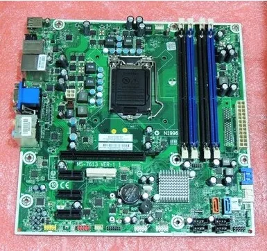 608885 001 575765 десктопная материнская плата LAG 1156 HM57 MS 7613 VER1.1 DDR3 полностью