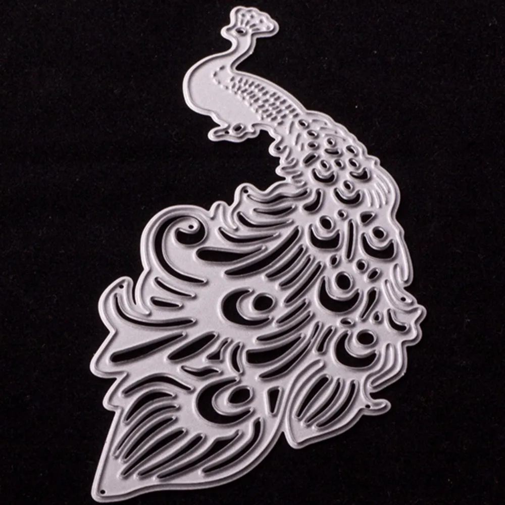 peacock cutting dies scrapbooking embossing thin metal die cutting mold