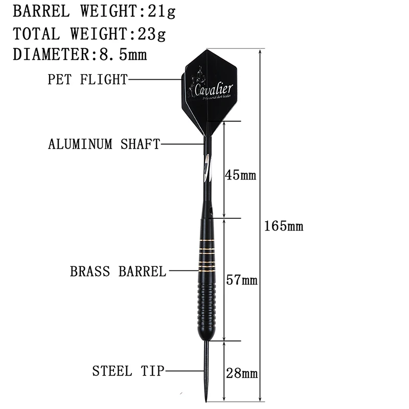 3 шт./компл. Профессиональный Дартс Крытый спортивный Dart иглы для спортивные игры жесткий Сталь наконечник стрелы с латунным Дартс Валы 23 г