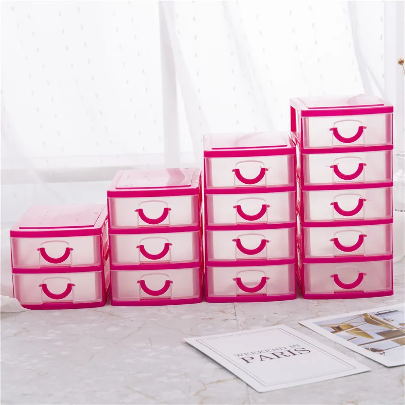 العملي انفصال DIY سطح المكتب مجوهرات صندوق تخزين صندوق تخزين من البلاستيك مجوهرات حامل مُنظِم خزائن لكائنات صغيرة العملي انفصال DIY سطح المكتب مجوهرات صندوق تخزين صندوق تخزين من البلاستيك مجوهرات حامل مُنظِم خزائن لكائنات صغيرة