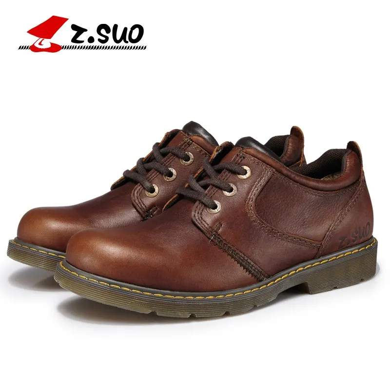 Casual uomo mucca Autunno Primavera fatti In a vera in da Piatti Confortevole marrone Z pelle Moda Scarpe mano Suo Nero gomma Lacci aAnqI