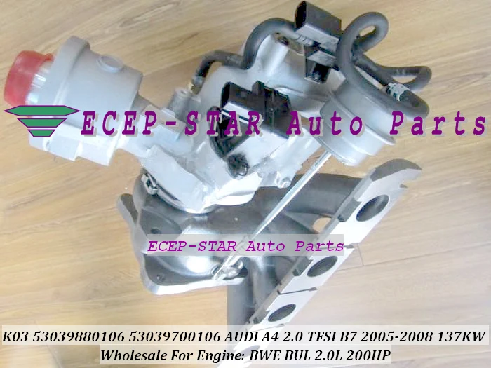 K03 53039880106 53039700106 06D145701G Turbo Turbine Turbocharger For AUDI A4 2.0 TFSI B7 2005-08 Gasoline BWE BUL 2.0L 200HP