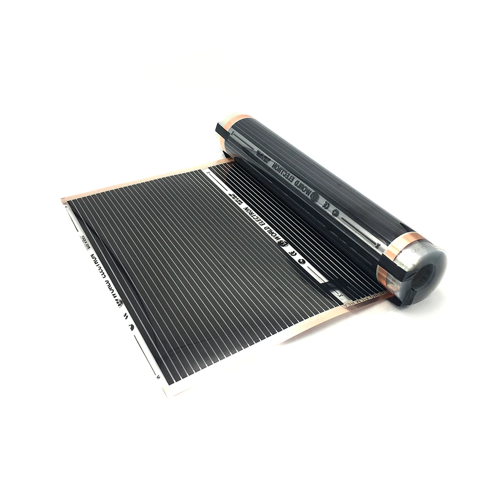 Electric 5~22m2 Floor Warm Mat 220w/m2 Underfloor Heating Film with Clamps Insulation Pastes