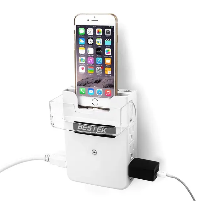 Bestek 6 Outlet Upgraded Wall Mount Surge Protector With 5 2a 4 Usb Bestek 6 Outlet Upgraded Wall Mount Surge Protector With 5 2a 4 Usb Charging