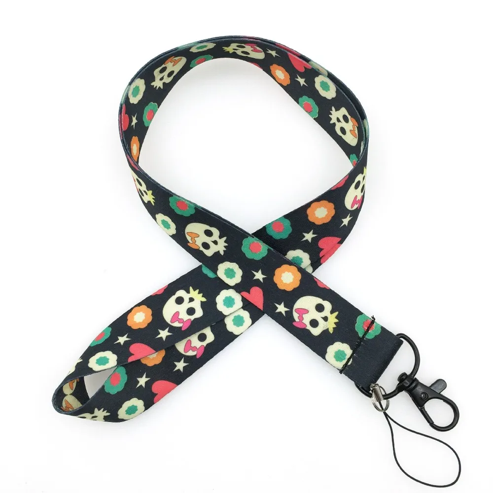 

10PCS Nightmare Skull Head Lanyard for Keys ID Badge Holders Neck Straps Lanyard for Phone Rope for Halloween Christmas Gifts