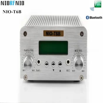 

Free Shipping New Generation NIO-T6B 1W/6W Bluetooth Audio Amplifier Wireless FM Radio Transmitter for Broadcast Station