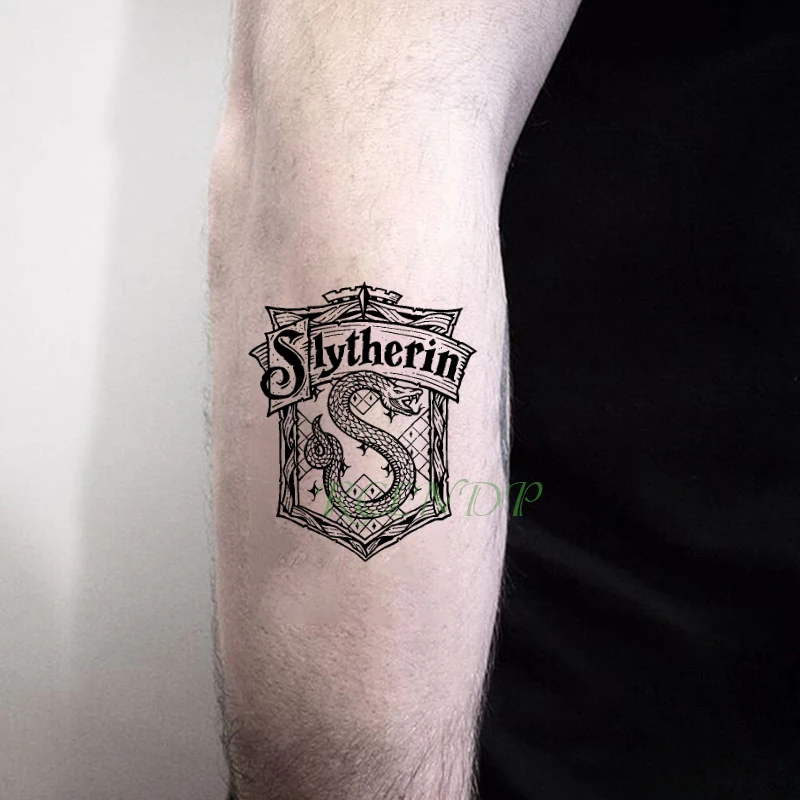 

Waterproof Temporary Tattoo stickermovie Hogwarts School of Witchcraft and Wizardry fake tatto flash tatoo for men women