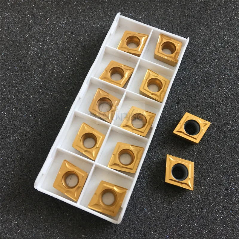 tungsten carbide cut off inserts CCMT120408 10PCSin Turning Tool from