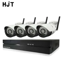 HJT 4CH Wireless 720P Wifi IP Camera System IR Night 8CH NVR Record Video CCTV Surveillance Security Kit Onvif P2P H.264 Outdoor