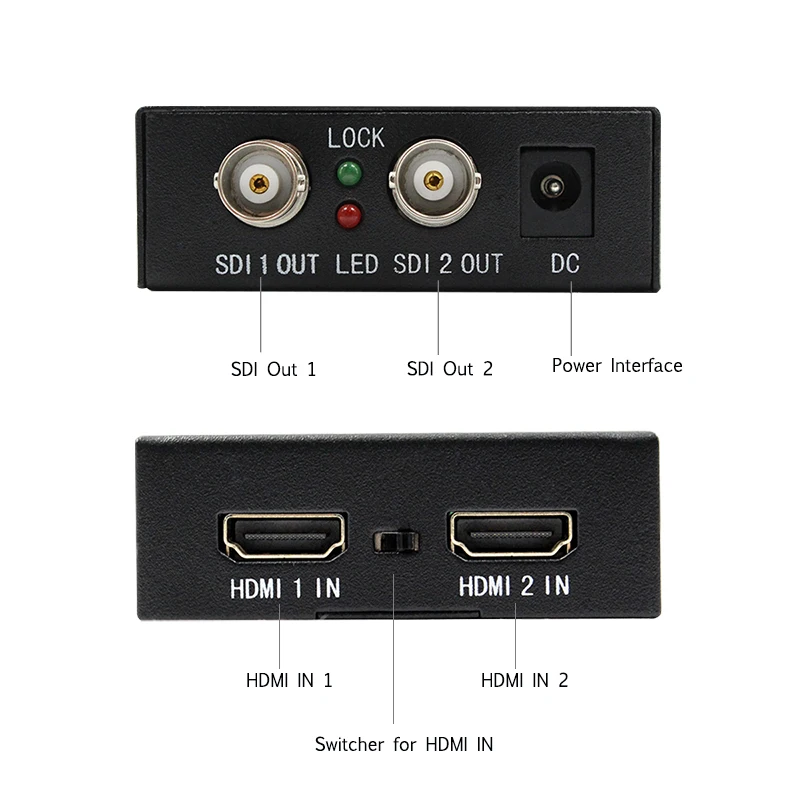 1 шт. HDMI в SDI конвертер Поддержка преобразования 2 сигналов между тем с 5 источник