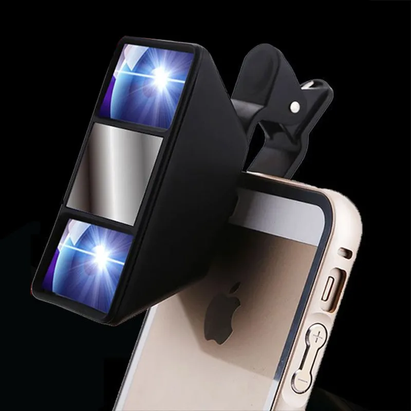 

SIANCS Mini 3D Effect Mobile Phone Lens self-timer vr and video Camera Stereo Photos Lens With Clip for iPhone tablet 3D Lens