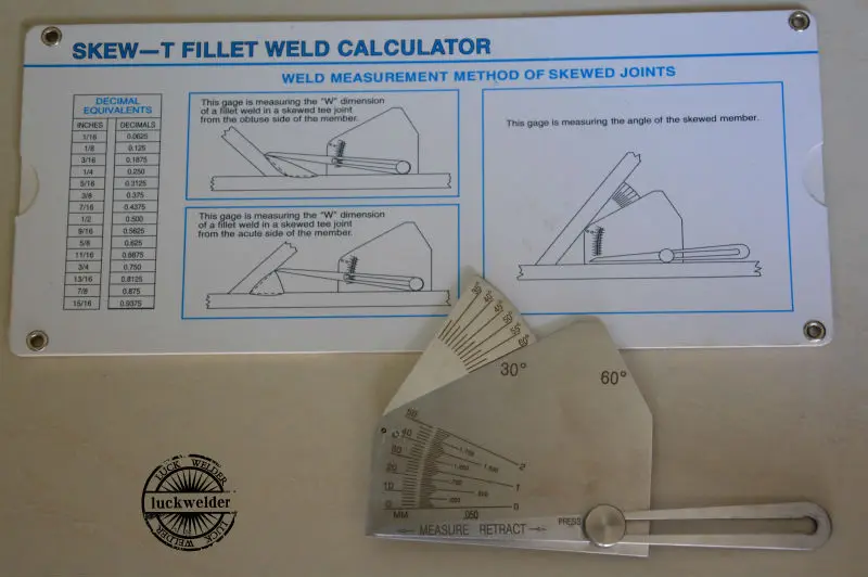 

SKEW-T FILLET WELD GAUGE WELDING INSPECTION GAGE