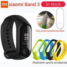 Xiaomi Mi Band 3 Miband 3 фитнес-трекер монитор сердечного ритма 0,78 ''OLED дисплей тачпад Bluetooth 4,2 для Android IOS
