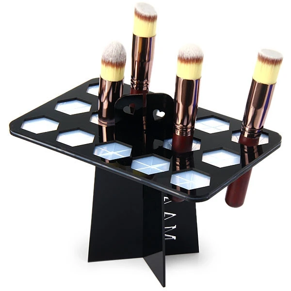 

New Cosmetic Holder For Brushes Stand Folding Collapsible Air Drying Makeup Brushes Organizing Tower Tree Rack Tool