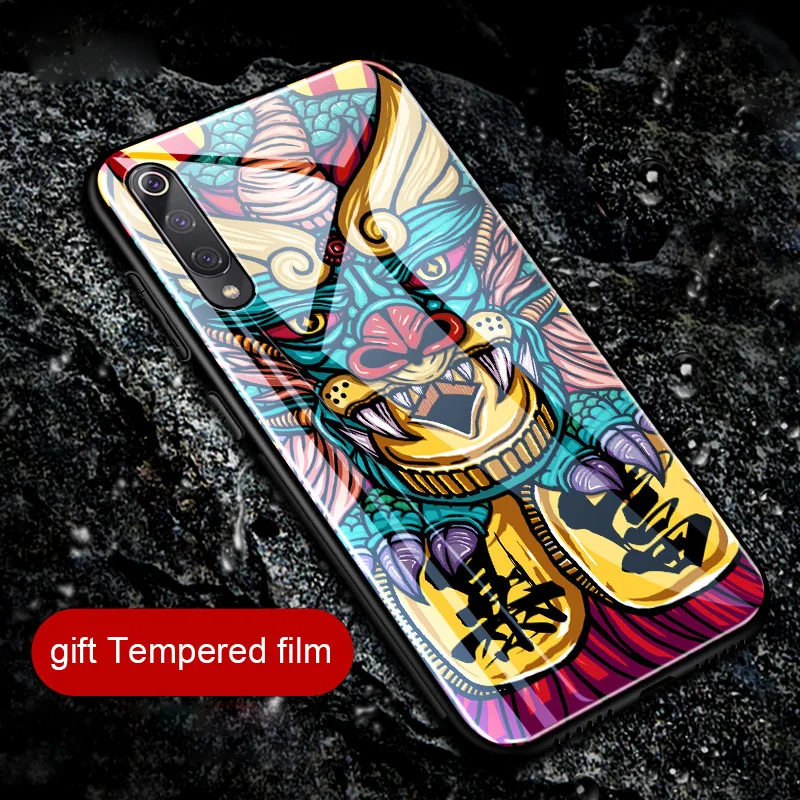 

fashion Chinese style immortal Embossed shell Scrub painting case For Xiaomi 9 Emboss For Xiaomi 9 SE EXplorer Phone Bag Skin