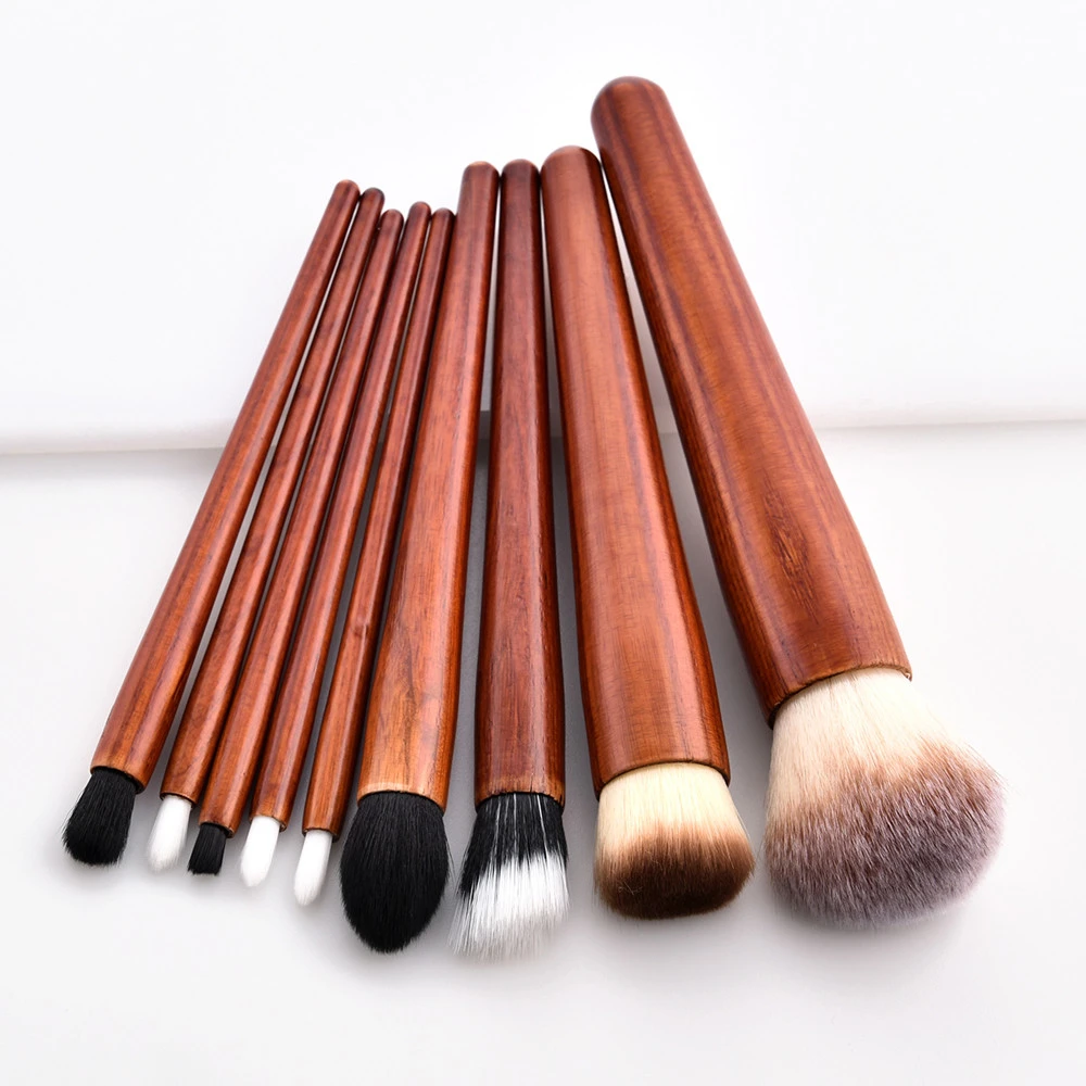 9Pcs Pro Makeup Brushes Set Foundation Powder Eyeshadow Eyeliner Lip Brush Tool (5)