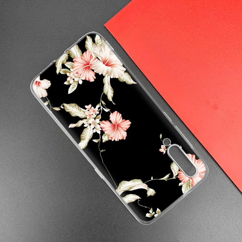 Защитный чехол для samsung Galaxy S10 S10e S10 5G Plus M10 M20 M30 A10 A20 A30 A40 A50 A70 лучший темно цветок Цветочный Принт Крышка