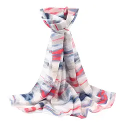 Женский шарф шейный платок с шифоновым принтом модный шарф Зимний шарф женский новый 2018