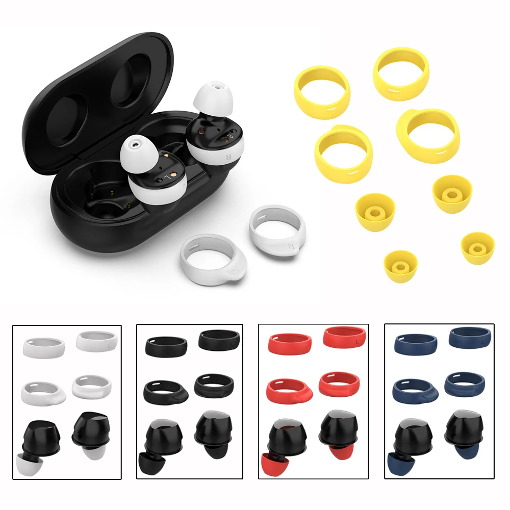 Estuche antideslizante para auriculares, Kits de puntas para los oídos, cubierta de silicona para Samsung Galaxy Buds