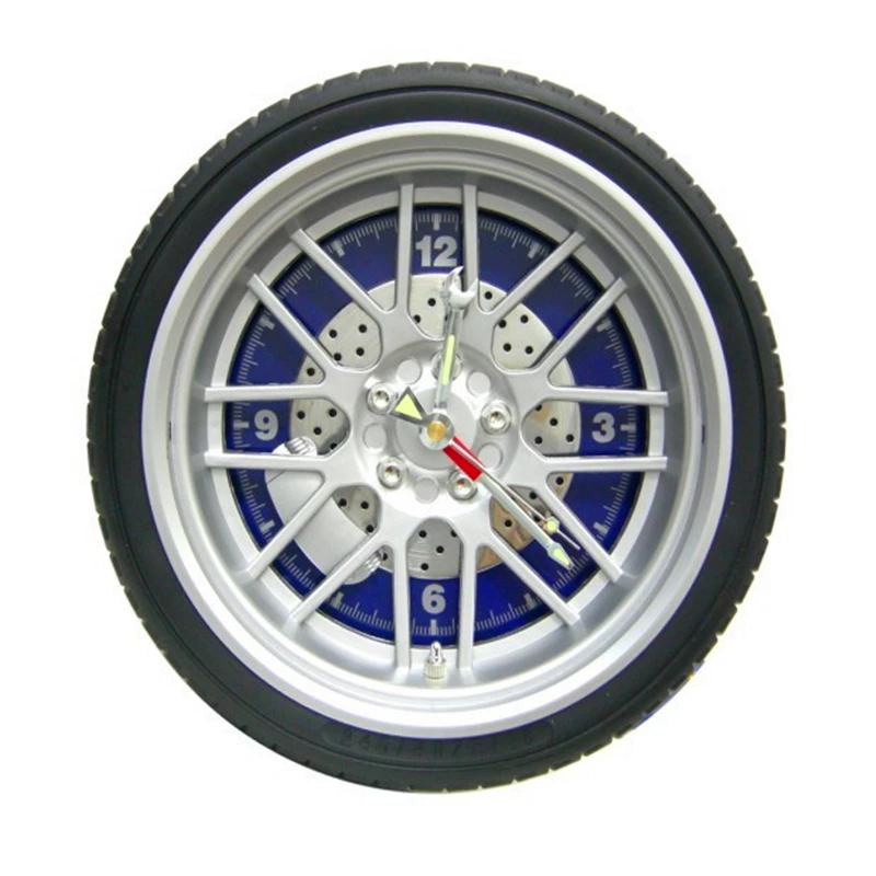 Creative car Tires wall clock living room bedroom wall clock auto Quartz watches Office wall