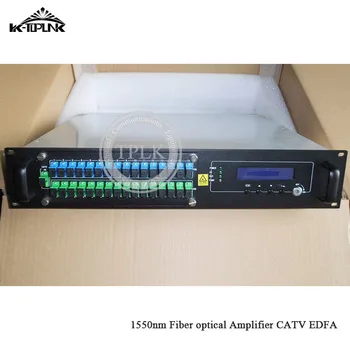 

CATV EDFA optical fiber Amplifier 1310/1490/1550 WDM 1550nm 2U/80W 16port*21dbm sc/apc,sc/upc High power optical fiber Amplifier