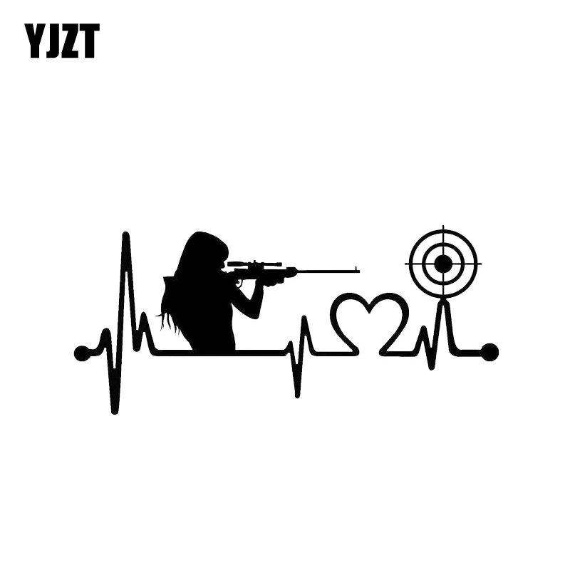 Yjzt Pistolet Interessant Pour Fille 16 5x7 4cm Battement De Cœur Cible De Tir Autocollant De Voiture D Amour Decoration En Vinyle C12 0362 Aliexpress