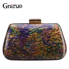 Новые модные дизайнерские цветные мраморные акриловые клатчи, женские сумки-мессенджеры, роскошные элегантные вечерние сумки, вечерние сумки